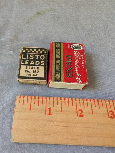 Antique R. Esterbrook Fountain Pen Nibs #556 with box Listo Leads #162 In Box - Picture 7 of 7