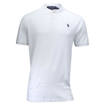 U.S. Polo Assn Interlock Polo Shirt White Men's Size XL