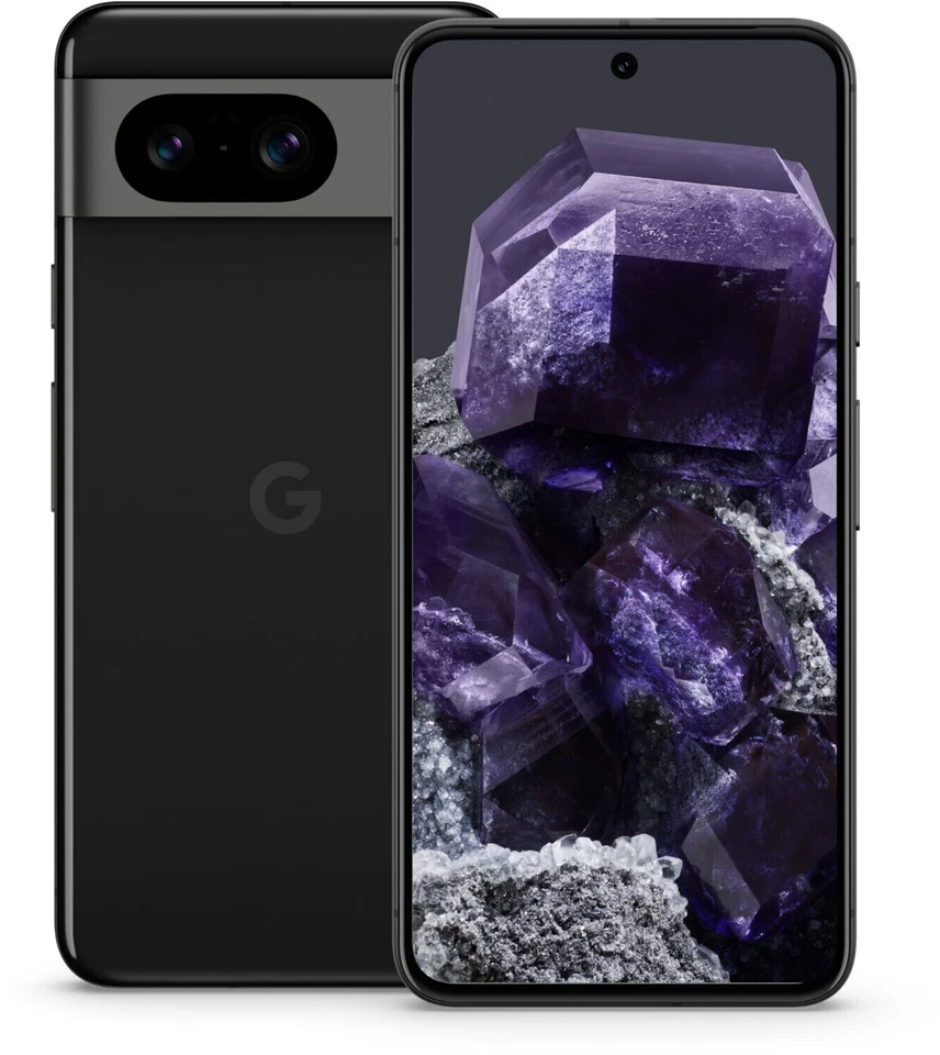 Google Pixel 8 128GB Obsidian (Black), Sehr gut – Refurbished