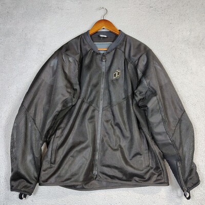 Icon Anthem 2 D30 Moto Jacket Women's 2XL Black Padded Mesh Liner Riding Biker
