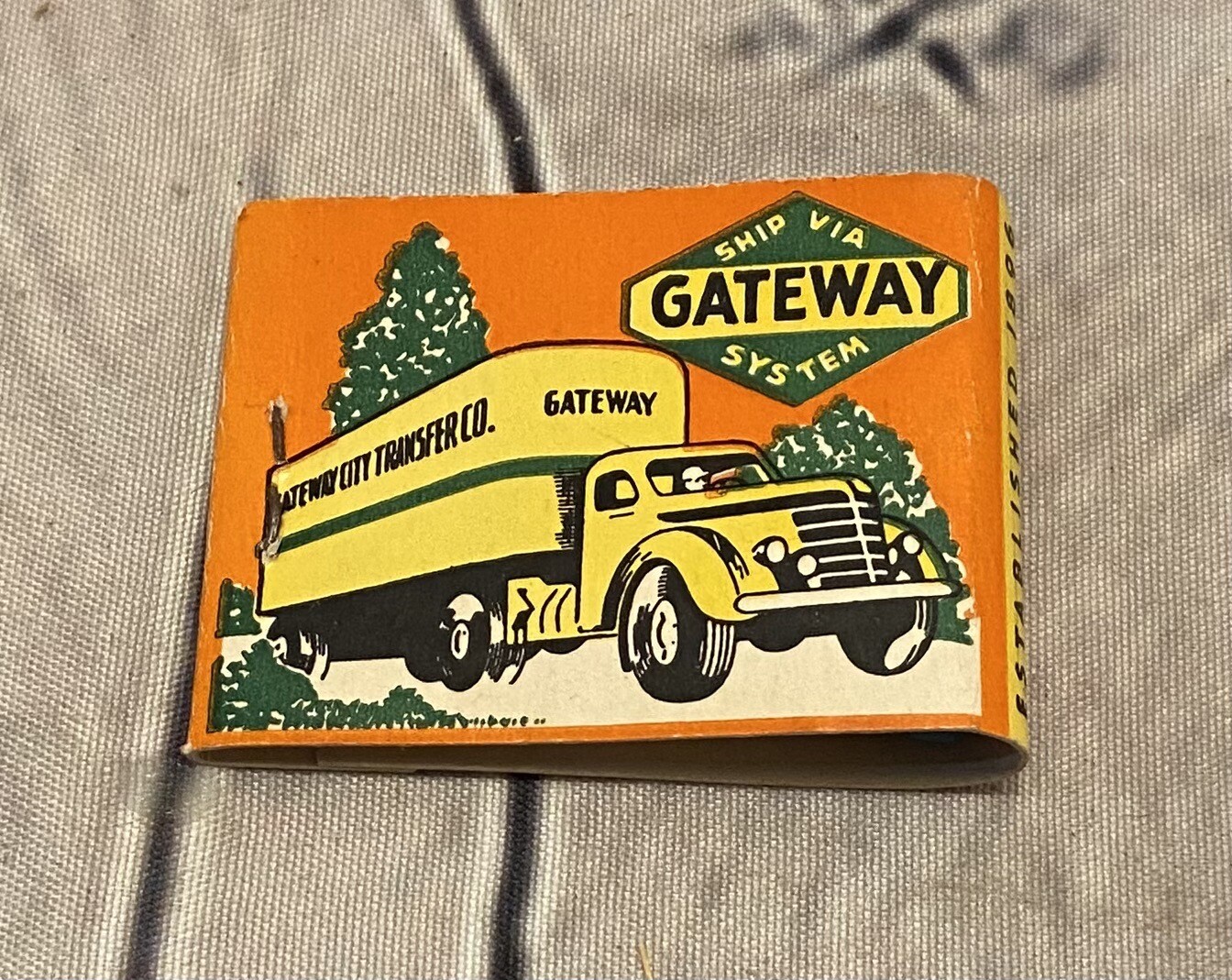 Vintage Matchbook Gateway City Transfer Co Lacrosse WI Trucking eBay