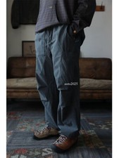 Second Order Vintage Washed Parachute Cargo Pants Retro Fashion Field Trousers