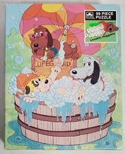 Golden Pound Puppies Lovable Huggable 99 Piece Jigsaw Puzzle Vintage 1987