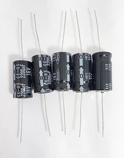 Marcon 2200uF 16V Axial Electrolytic Capacitors: 5/Lot