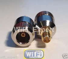 N Type Female Jack to RP-SMA Female JACK male pin straight RF adapter connector