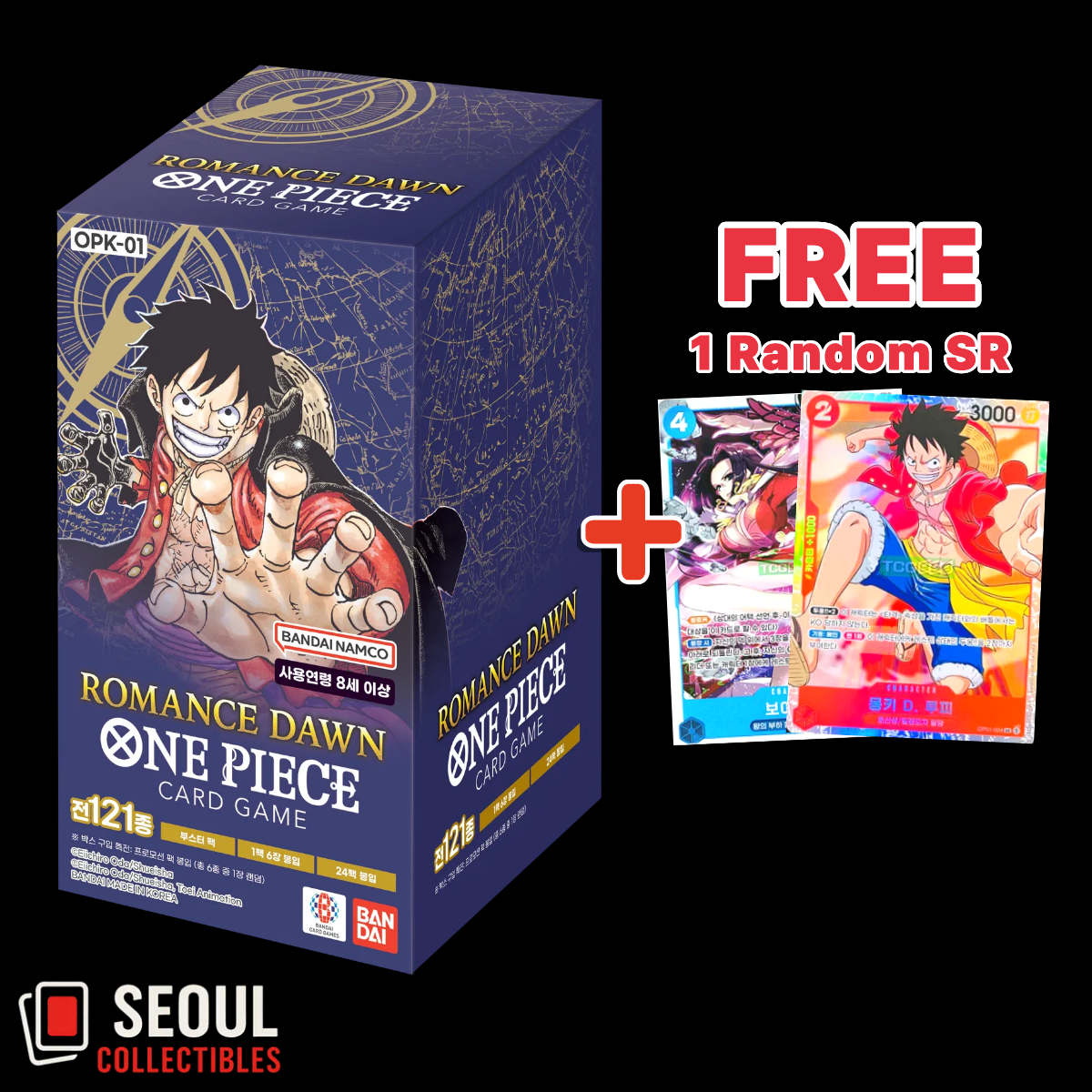 One Piece Card Game Romance dawn (OP01) Booster Box Selection Korean Ver  Seald