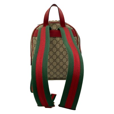 GUCCI Gucci Courrier 427042 Beige Red Multi PVC Leather  display picture 2