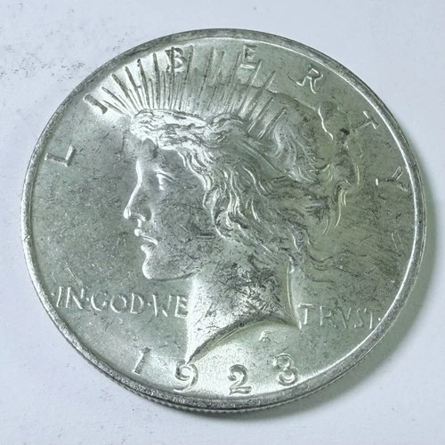 1923 Peace Silver Dollar $1 - 90% Silver - Circulated Coin #7747