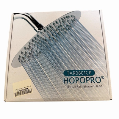#ad #ad New HOPOPRO Rain Shower Head 8 in Round High Pressure Wall Mount Silver $10.00