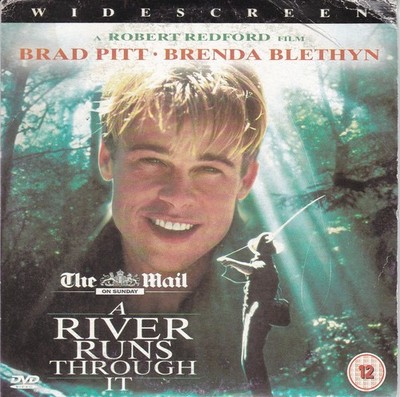 A RIVER RUNS THROUGH IT ( THE MAIL ON SUNDAY Newspaper DVD ) Brad Pitt