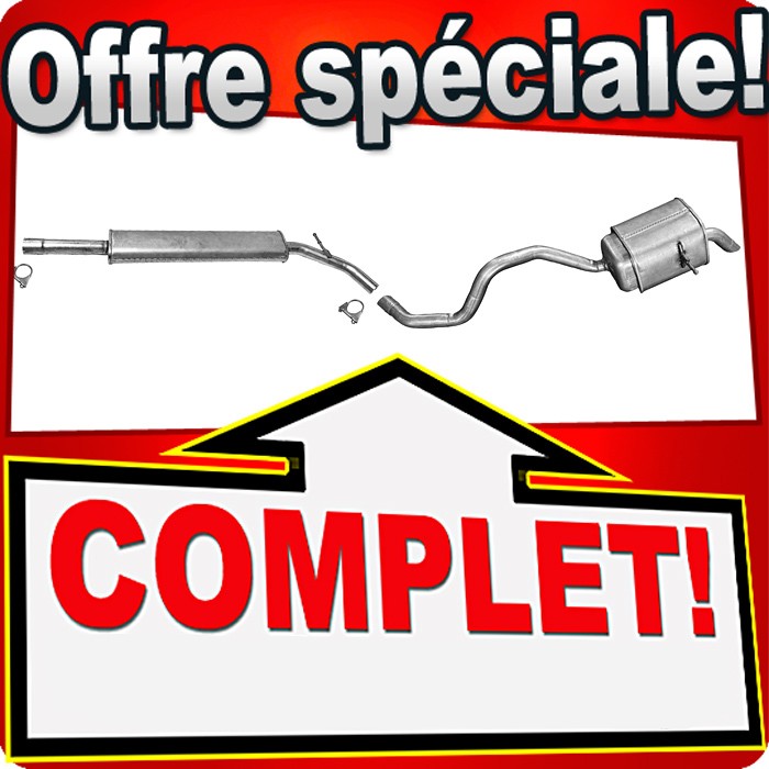 Échappement pour Renault Megane 4 Hatchback 1.2 tce pot de silencieux arrière en acier