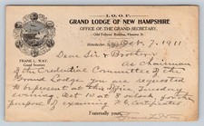 1911 I.O.O.F. Grand Lodge New Hampshire Frate...