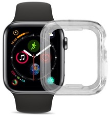 Clear Transparent Flexible TPU Skin Case Cover for Apple Watch SERIES 4, 40mm 