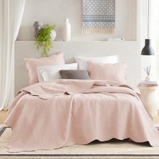 Madison Park Queen Quilt Set Damask Coverlet Set for Queen Size Bed, Cottage ...