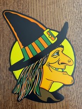 Witch Moon Die Cut Vintage Halloween Beistle