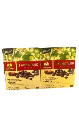 SUN-MAID Farmstead Reserve - Sea Salt Cocoa & Caramel Dusted Raisins 10 Packs