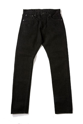 pure blue japan TCD-019-BR 14.5oz Teacore Black x Brown Denim - Relaxed Tapered