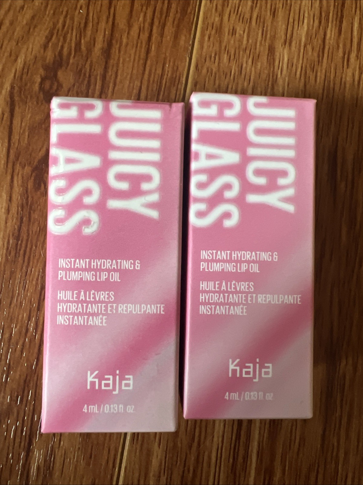 Kaja Juicy Glass Hydrating Plumping Lip Oil Fig Smoothie Rose Hip Spritz NIB