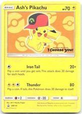 Ash's Pikachu Promo SM Promos SM110 NM 2017 Pikachu Project on eBay