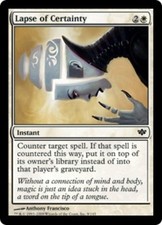 1 x Lapse of Certainty - Conflux - Moderate Play - MTG