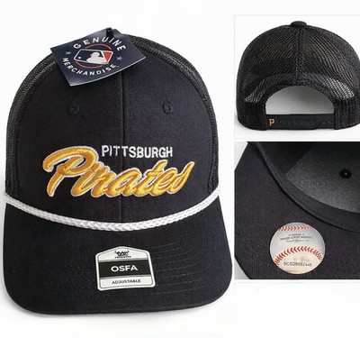 Genuine Merchandise Pittsburgh Pirates Trucker Hat Adjustable Black One Size