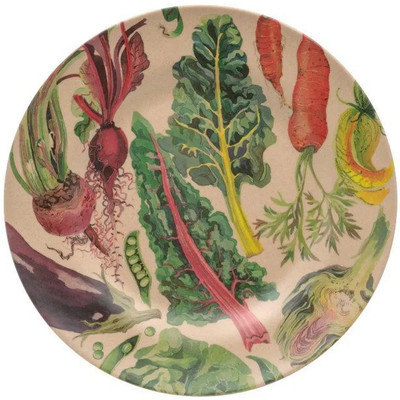 Emma Bridgewater Speiseteller Dig the Garden aus Reishülse 25,5 cm Durchmesser