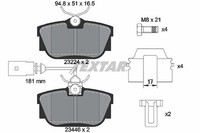 Textar Bremsbelagsatz, Scheibenbremse Hinterachse U.A. FüR Ford, Seat, VW