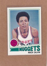 1977-78 TOPPS BASKETBALL WHITE BACK MACK CALVIN #96 NUGGETS NM/NM+ *A46206