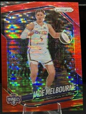 Jade Melbourne 2025 Panini Prizm WNBA #128 Red Pulsar /299 Washington Mystics