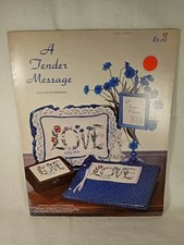 A Tender Message Pre-owned Cross Stitch Charlotte Shoemaker 1982