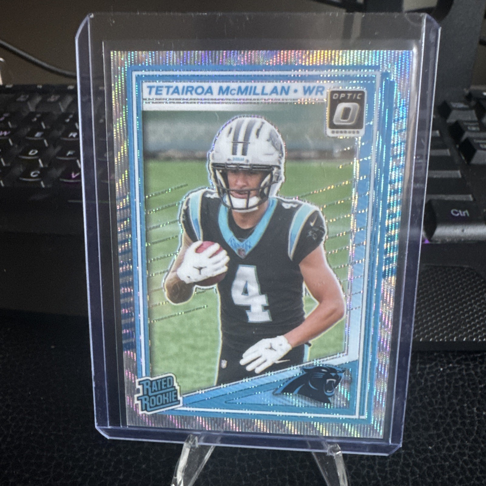 2025 Panini Donruss Optic - Rated Rookie Tetairoa McMillan #209 Wave Prizm /300