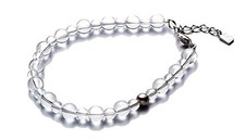 Phiten Bracelet Crystal combination bracelet 5mm/7mm beads 19cm  3cm adjuster