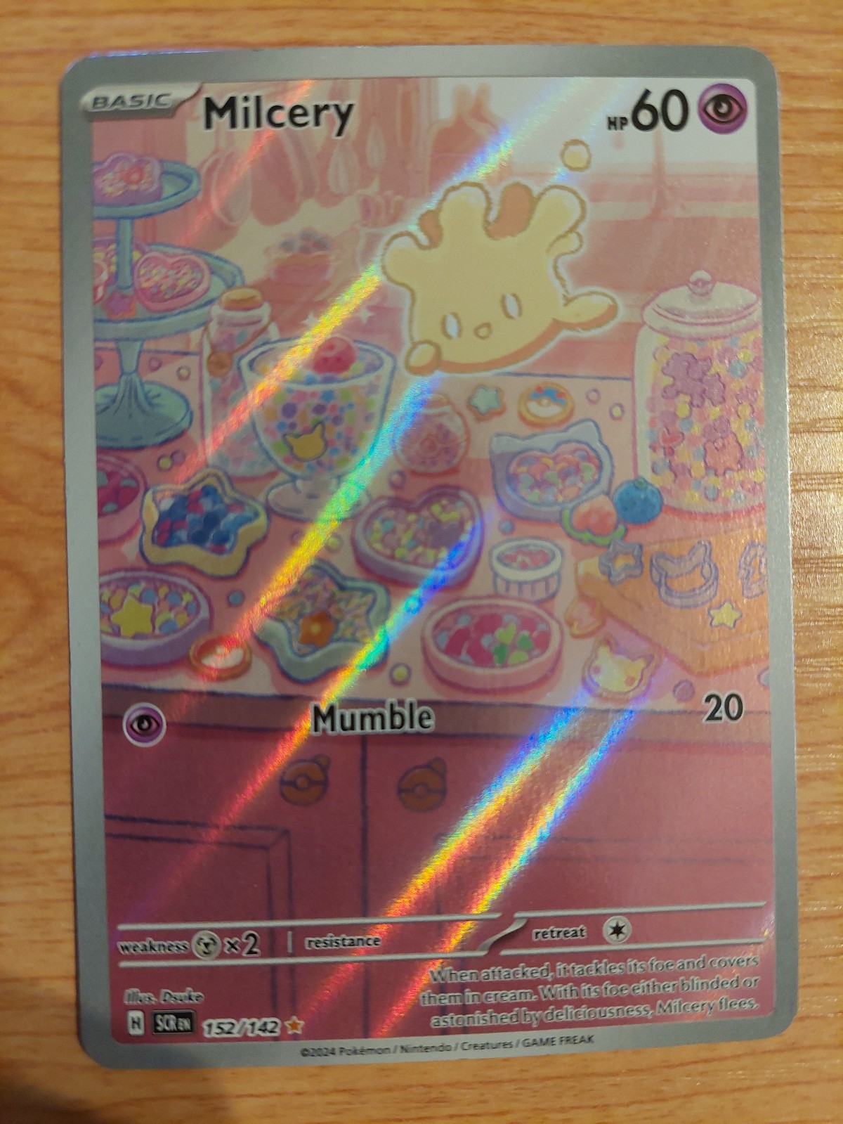 Milcery - 152/142 (Stellar Crown) - Very Lightly Played VLP - Illustration Rare