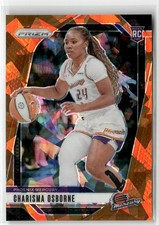 Charisma Osborne 2024 Panini Prizm WNBA #65 Ice Orange Prizms Rookie