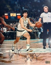 Ernie DiGregorio Autographed 11x14 Photo W/ 1974 NBA Rookie of the Year Insc
