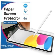 2 Pack Paper Screen Protector for iPad 11"/10.9", Anti-Glare  Anti-Scratch