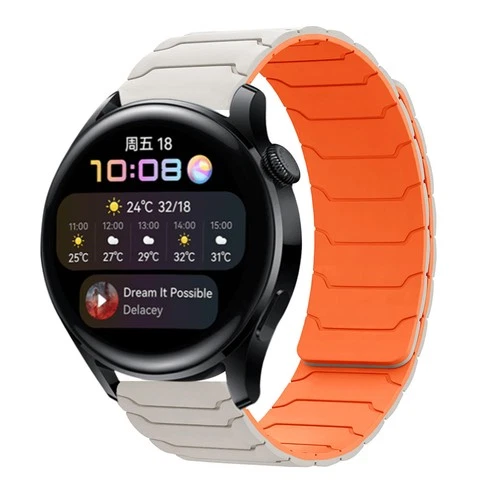 Silicone Magnetic Band For Galaxy Watch 7/6/5 Pro/4/FE 40mm 43mm 44mm Soft Strap