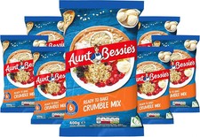 Aunt Bessies Golden Crumble Mix 400G, Sweet Crunchy Crumble, Pack of 8