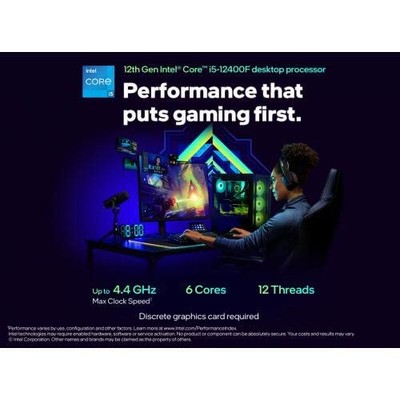Intel Core i5-12400 Processor (4.4 GHz, 6 Cores, LGA 1700) Box