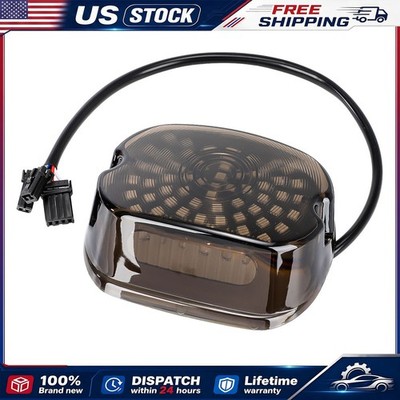 Waterproof IP-67 LED Tail Light Smoke Lens For Harley Dyna Softail Sportster