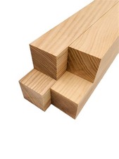White Ash Lumber Square Turning Blanks 4 Pieces 2" x 2" x 24"