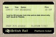 Broxbourne E02 - APTIS platform ticket - Hertfordshire EN10 - now Greater Anglia