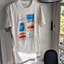 Period Correct BMW Motorsport Graphic T-Shirt White Size M E24 Vintage Style