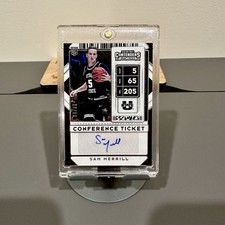 2020 Contenders Draft Picks Sam Merrill RC Blue Rookie Auto /99 SP Color Match