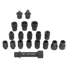 Mighty Seven 19pc Hex Socket Set MA52019 - SAE/Metric for Impact Wrenches
