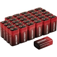 Voltcraft VC-16107990 Batteria Da 9 V Alcalina/Manganese 550 Mah 9 V 30 Pz.