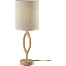 Adesso 1627-12 Mayfair Table Lamp Natural Wood