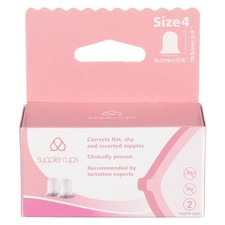 Supple Cups for Flat, Shy and Inverted Nipples Size 4 4