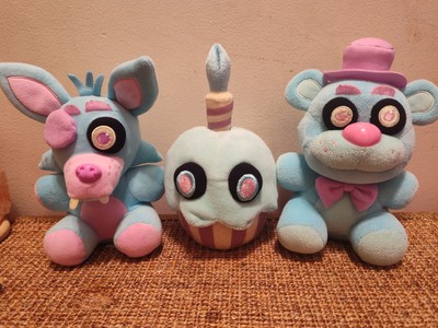FNAF Funko 3 Plush Color Bundle Pastel Blue Freddy Green Cupcake Blue Freddy