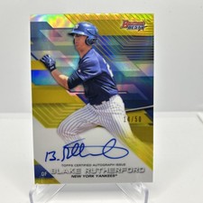 2017 Bowman's Best Top Prospects Blake Rutherford Auto Gold /50 B17-BR Yankees 